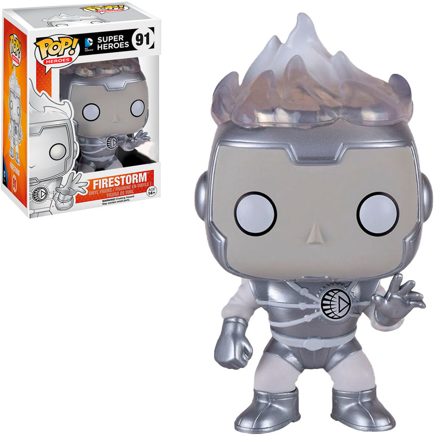FUNKO POP HEROES DC SUPER HEROES EXCLUSIVE - WHITE LANTERN FIRESTORM 91 BRINDE