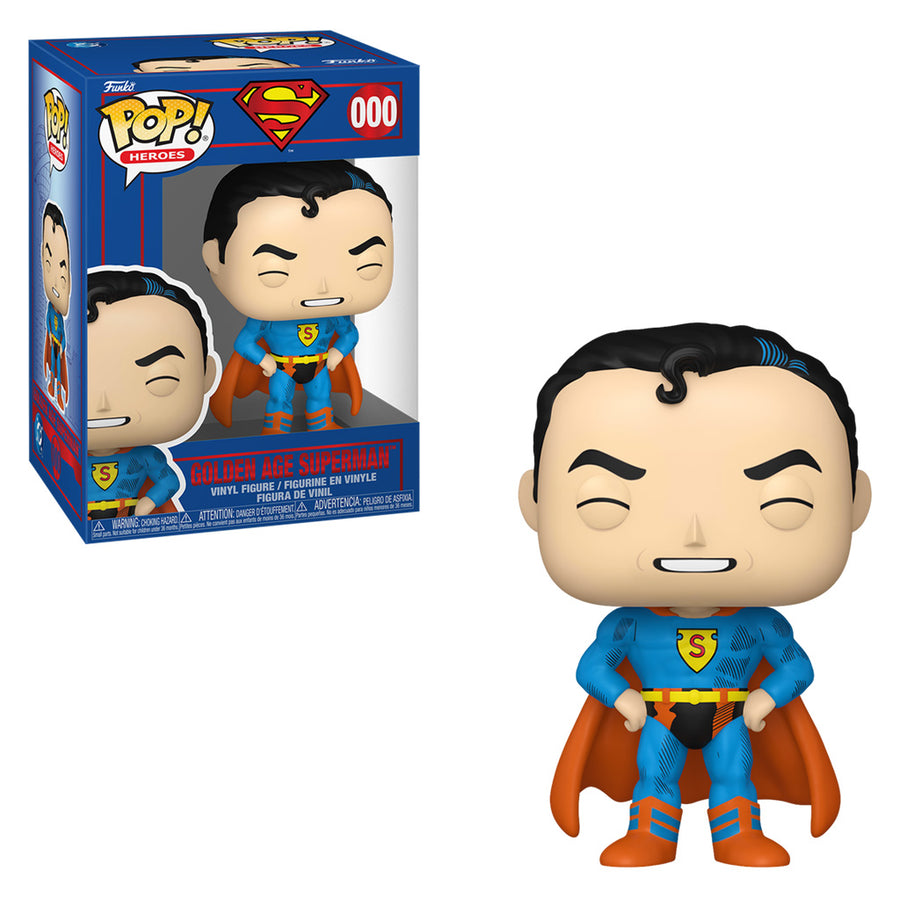 FUNKO POP HEROES DC SUPERMAN - GOLDEN AGE SUPERMAN 000 BRINDE
