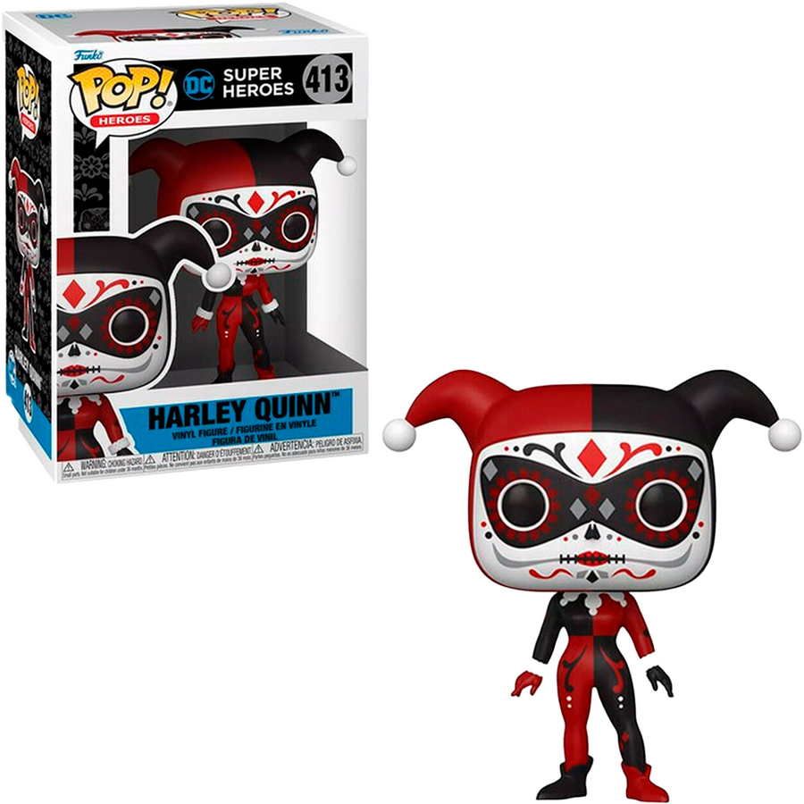 FUNKO POP HEROES DIA DE LOS DC - HARLEY QUINN 413 BRINDE
