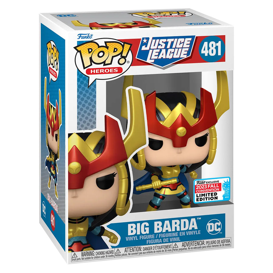 FUNKO POP HEROES JUSTICE LEAGUE NEW YORK COMIC CON 2023 - BIG BARDA 481
