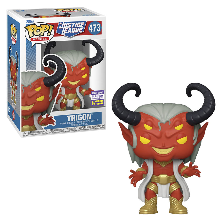 FUNKO POP HEROES JUSTICE LEAGUE SAN DIEGO COMIC CON - TRIGON 473 BRINDE
