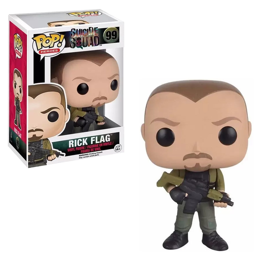FUNKO POP HEROES SUICIDE SQUAD - RICK FLAG 99 BRINDE