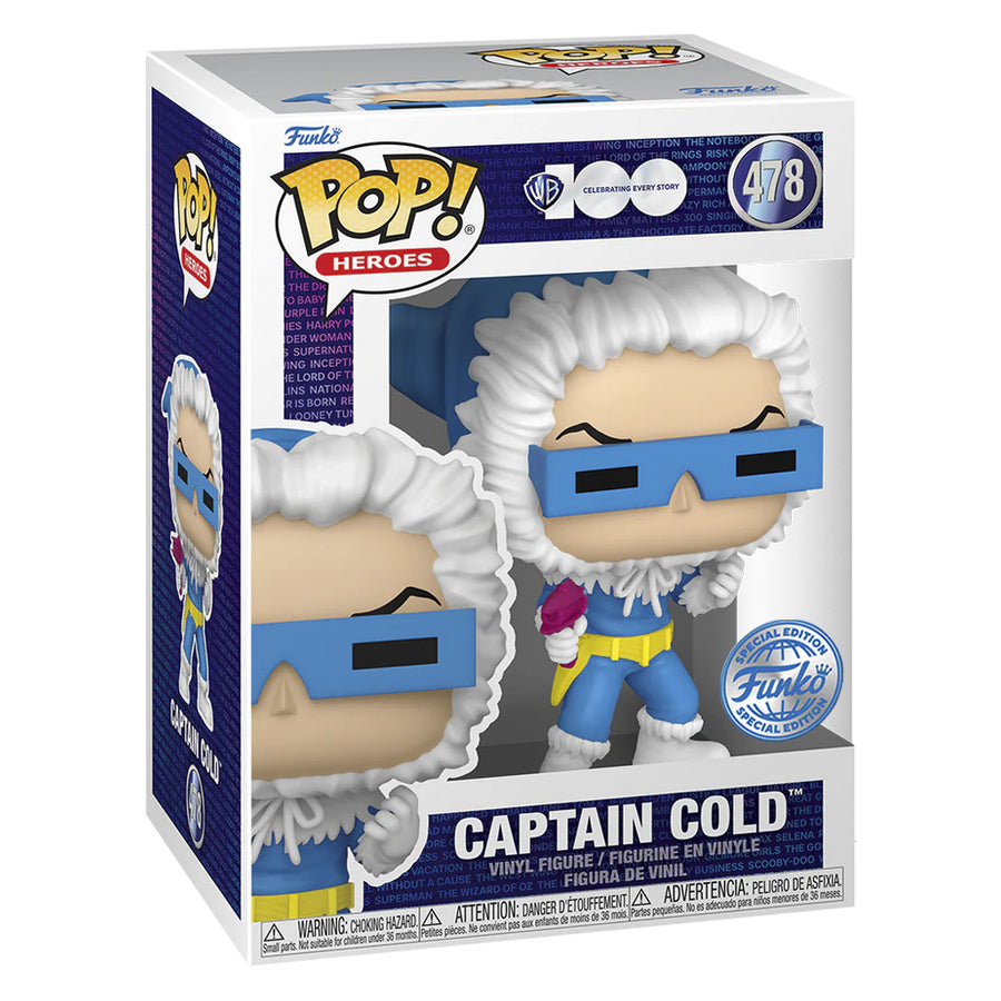 FUNKO POP HEROES WARNER BROS 100TH DC EXCLUSIVE - CAPTAIN COLD 478