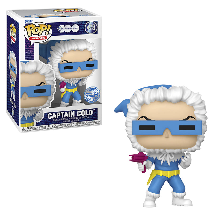 FUNKO POP HEROES WARNER BROS 100TH DC EXCLUSIVE - CAPTAIN COLD 478 BRINDE