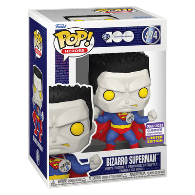 FUNKO POP HEROES WARNER BROS 100TH DC SAN DIEGO COMIC CON 2023 - BIZARRO SUPERMAN 474