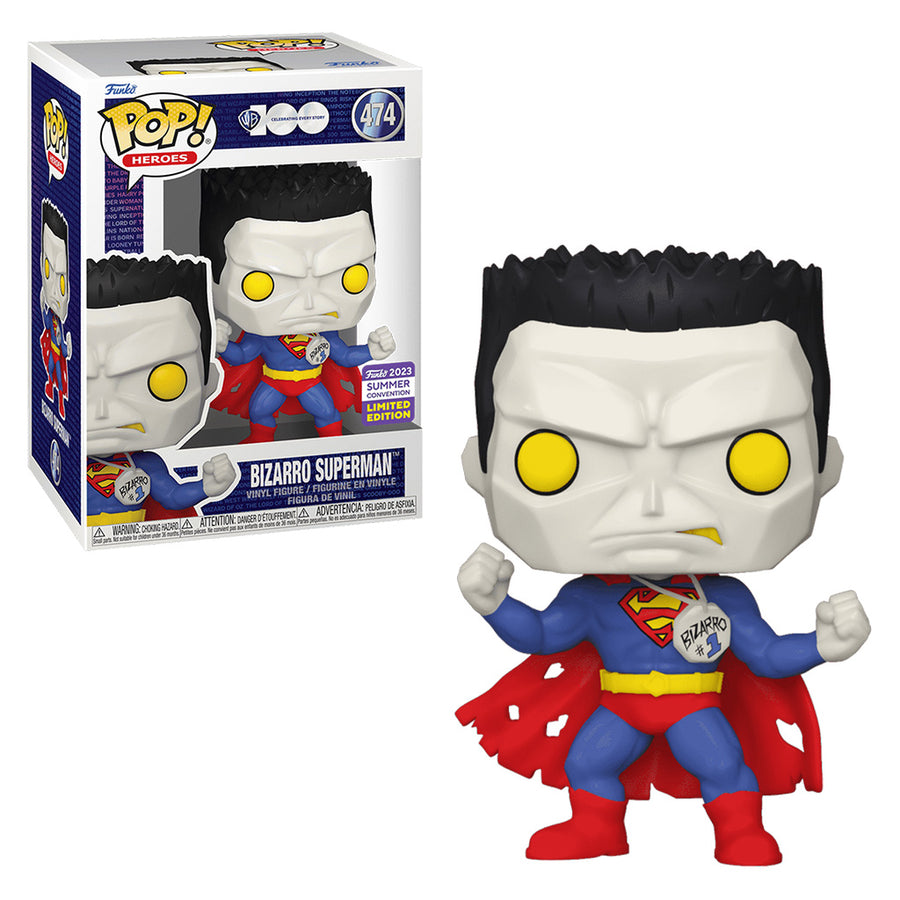 FUNKO POP HEROES WARNER BROS 100TH DC SAN DIEGO COMIC CON 2023 - BIZARRO SUPERMAN 474