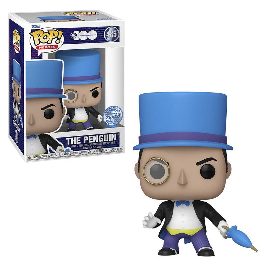FUNKO POP HEROES WARNER BROS 100TH EXCLUSIVE - THE PENGUIN 485 BRINDE