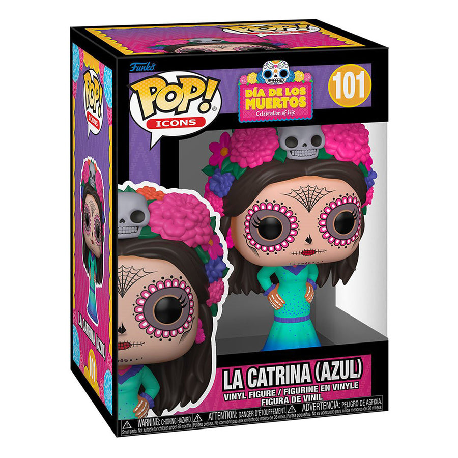 FUNKO POP ICONS DIA DE LOS MUERTOS - LA CATRINA (AZUL) 101