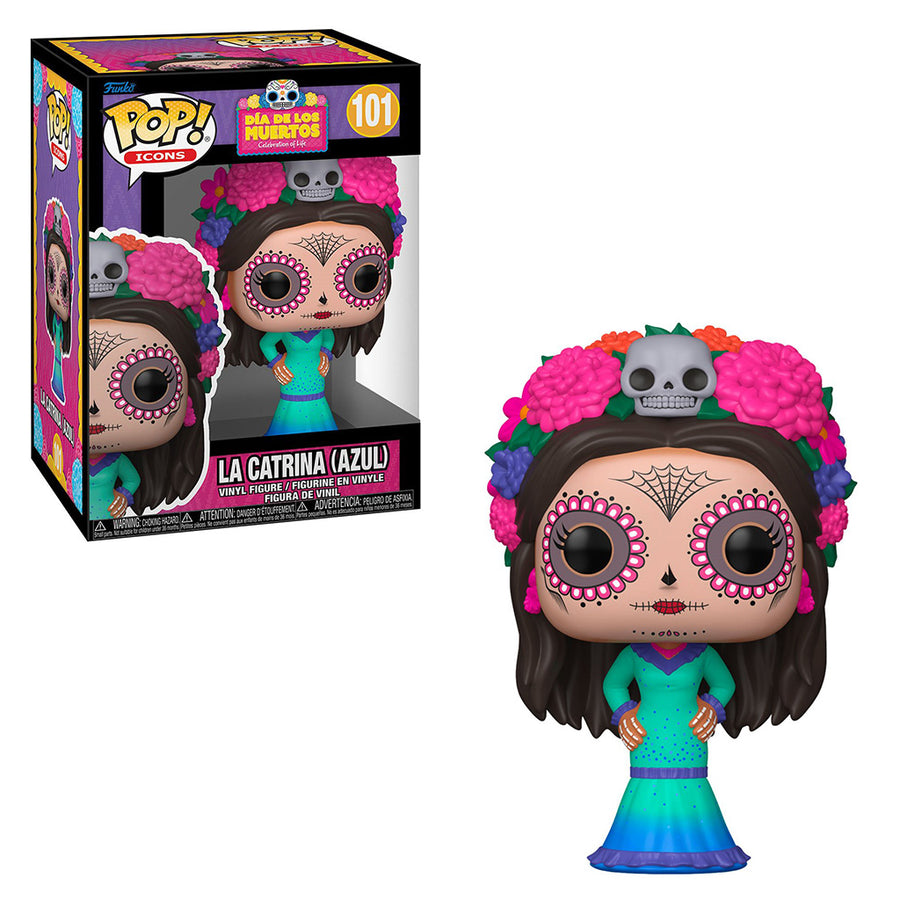 FUNKO POP ICONS DIA DE LOS MUERTOS - LA CATRINA (AZUL) 101