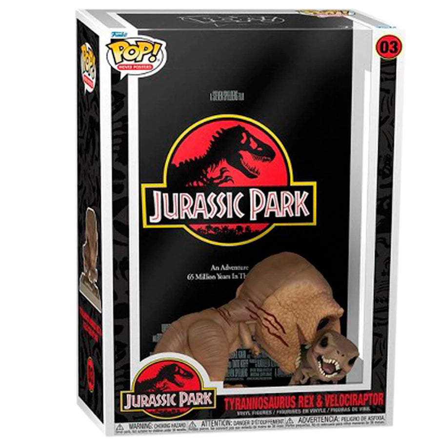 FUNKO POP JURASSIC PARK - TYRANNOSAURUS REX & VELOCIRAPTOR 03