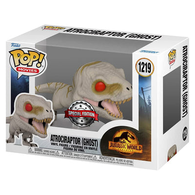 FUNKO POP JURASSIC WORLD DOMINION EXCLUSIVE - ATROCIRAPTOR (GHOST) 1219