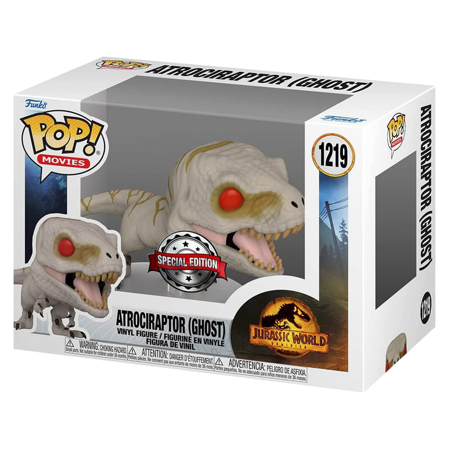 FUNKO POP JURASSIC WORLD DOMINION EXCLUSIVE - ATROCIRAPTOR (GHOST) 1219