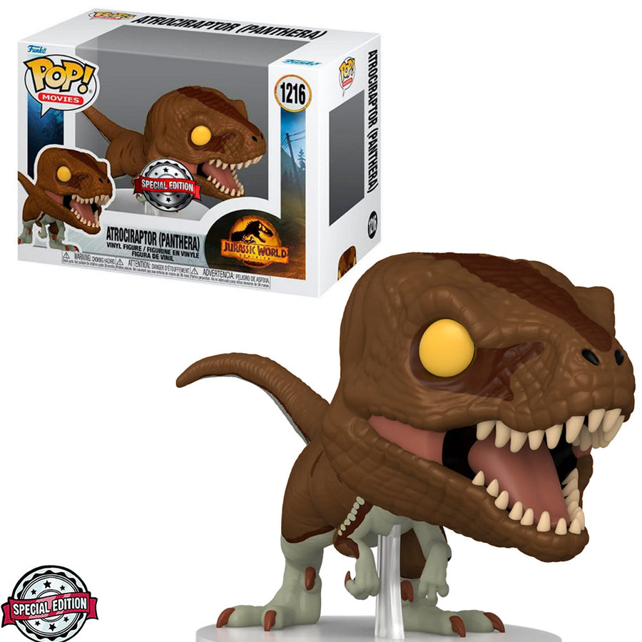 FUNKO POP JURASSIC WORLD DOMINION EXCLUSIVE - ATROCIRAPTOR PANTHERA 1216 BRINDE
