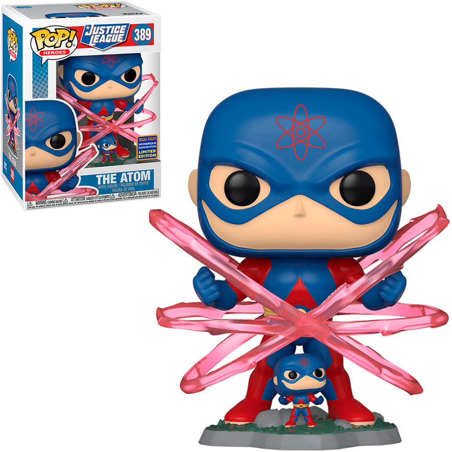 FUNKO POP JUSTICE LEAGUE EXCLUSIVE WDC 2021 - THE ATOM 389 BRINDE