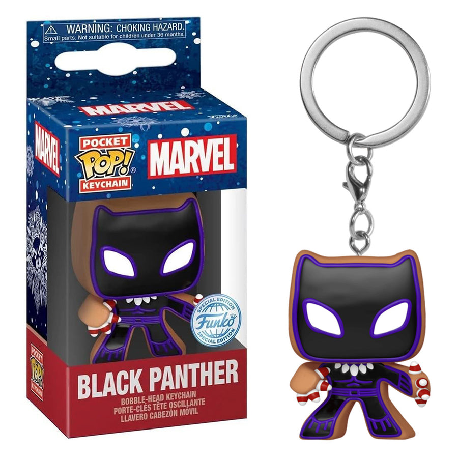 FUNKO POP KEYCHAIN MARVEL HOLIDAY - BLACK PANTHER 57968