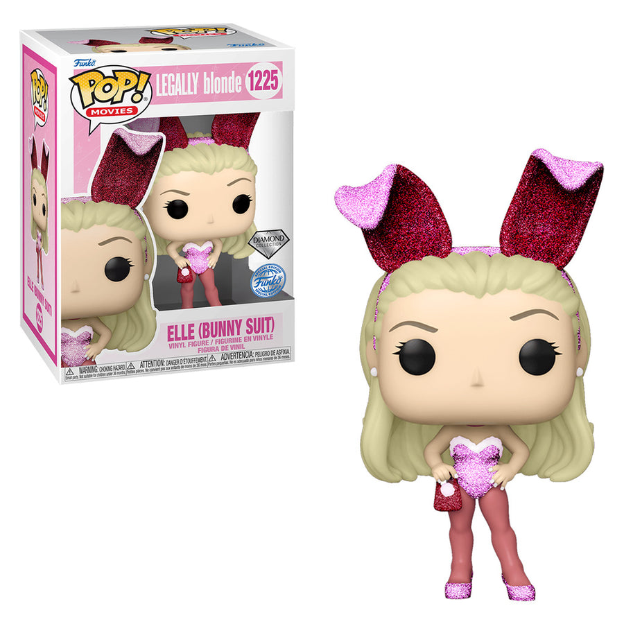 FUNKO POP LEGALLY BLONDE EXCLUSIVE - ELLE IN BUNNY SUIT 1225 (DIAMOND COLLECTION) BRINDE