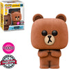 Funko Pop Line Friends Exclusive - Brown 928 (Flocked)