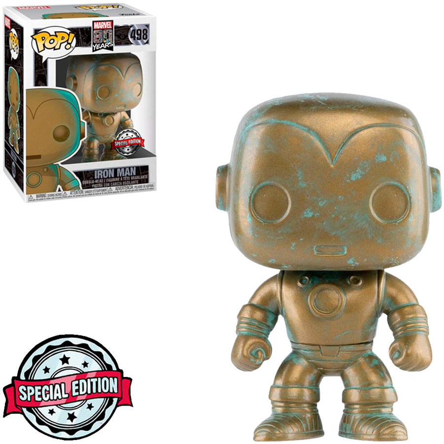 FUNKO POP MARVEL 80 YEARS EXCLUSIVE - IRON MAN PATINA 498 BRINDE