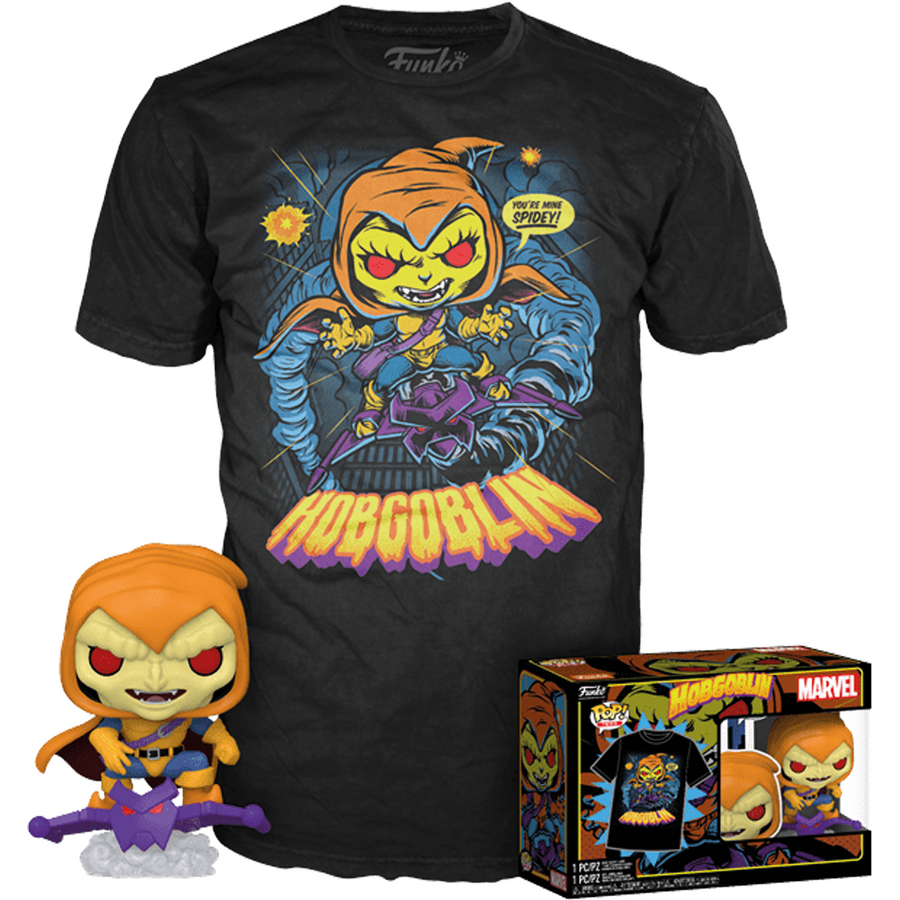 FUNKO POP MARVEL ANIMATED SPIDER-MAN TEE BUNDLE EXCLUSIVE - HOBGOBLIN BRINDE
