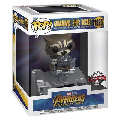 FUNKO POP MARVEL AVENGER INFINITY WAR EXCLUSIVE - GUARDIAN'S SHIP: ROCKET (1025)