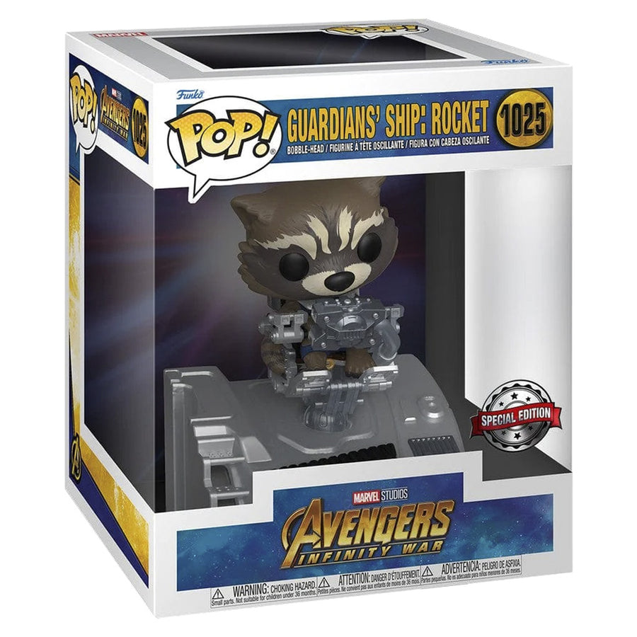 FUNKO POP MARVEL AVENGER INFINITY WAR EXCLUSIVE - GUARDIAN'S SHIP: ROCKET (1025)