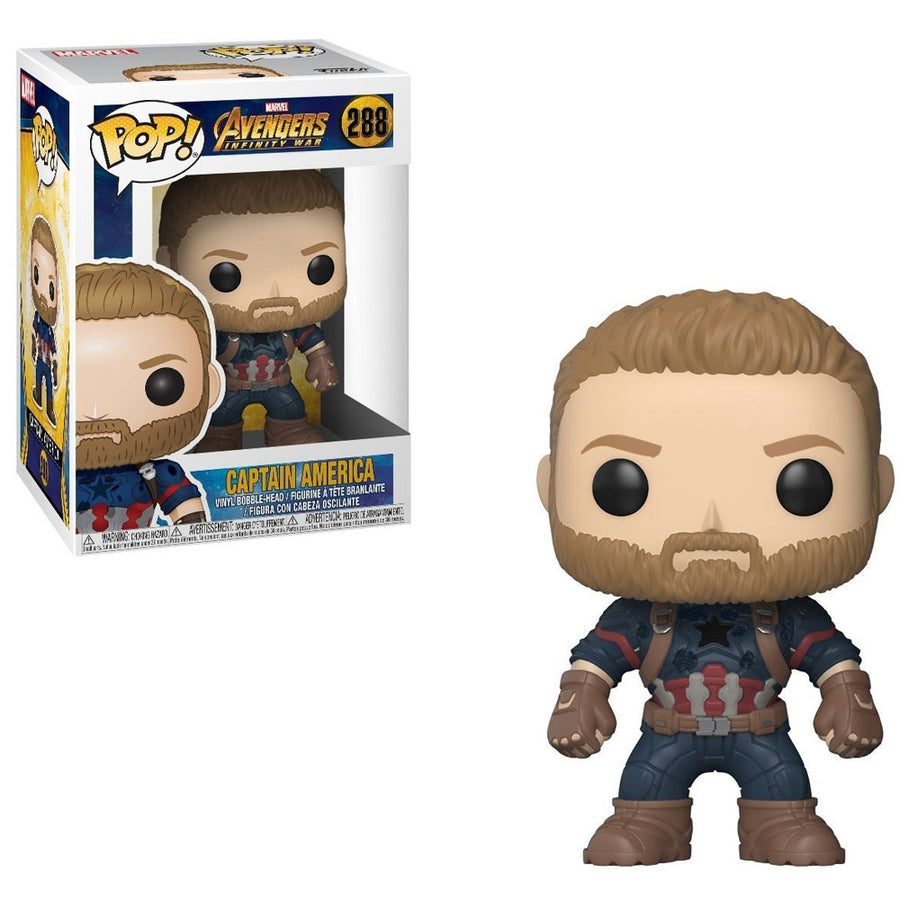 FUNKO POP MARVEL AVENGERS INFINITY WAR - CAPTAIN AMERICA 288 BRINDE
