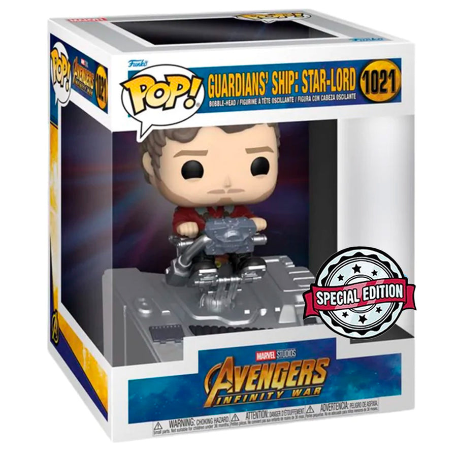 FUNKO POP MARVEL AVENGERS INFINITY WAR EXCLUSIVE - GUARDIANS SHIP: STAR LORD 1021 (DELUXE)