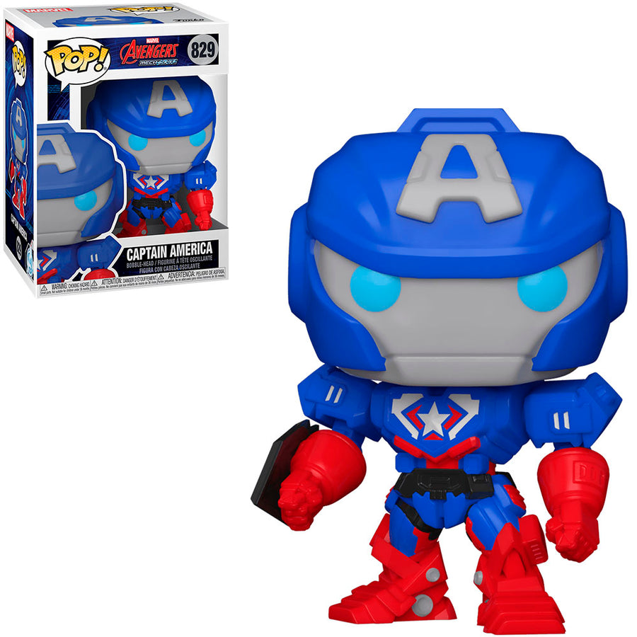 FUNKO POP MARVEL AVENGERS MECH STRIKE - CAPITÁN AMÉRICA 829