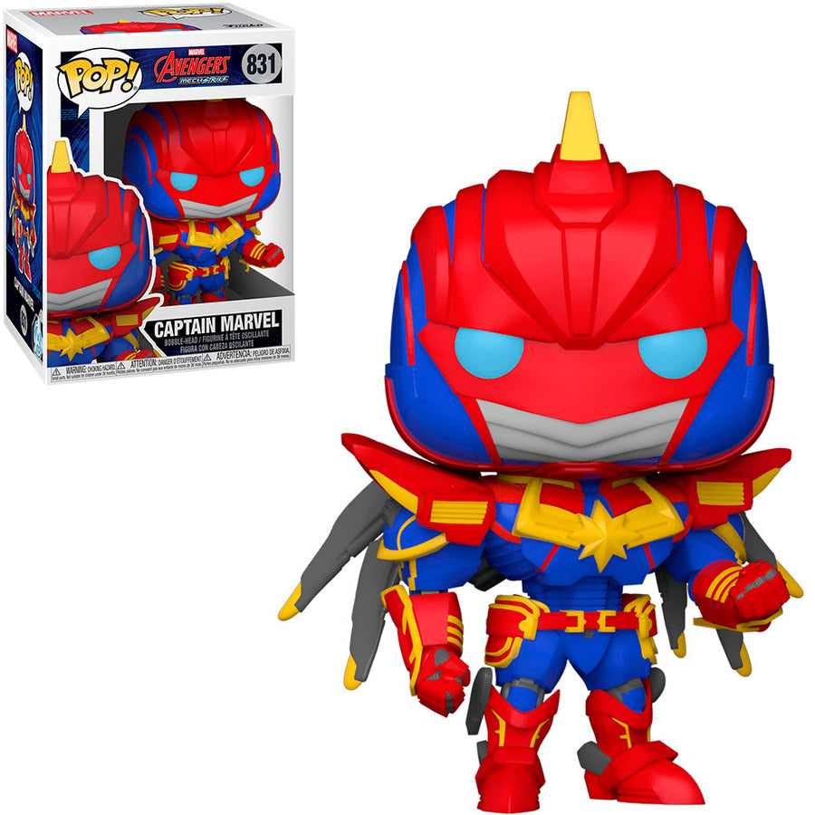 FUNKO POP MARVEL AVENGERS MECH STRIKE - CAPTAIN MARVEL 831 BRINDE