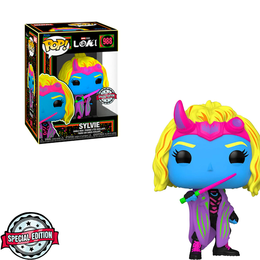 FUNKO POP MARVEL BLACK LIGHT LOKI EXCLUSIVE - SYLVIE 988
