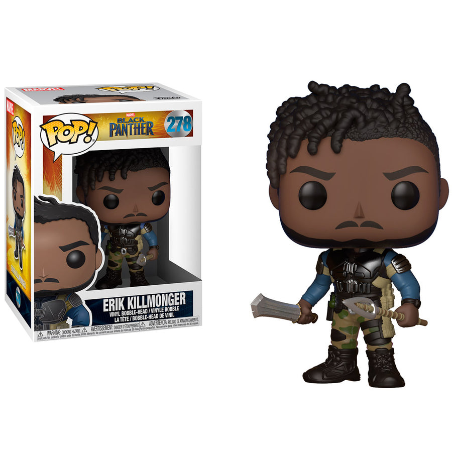 FUNKO POP MARVEL BLACK PANTHER - ERIK KILLMONGER 278 BRINDE