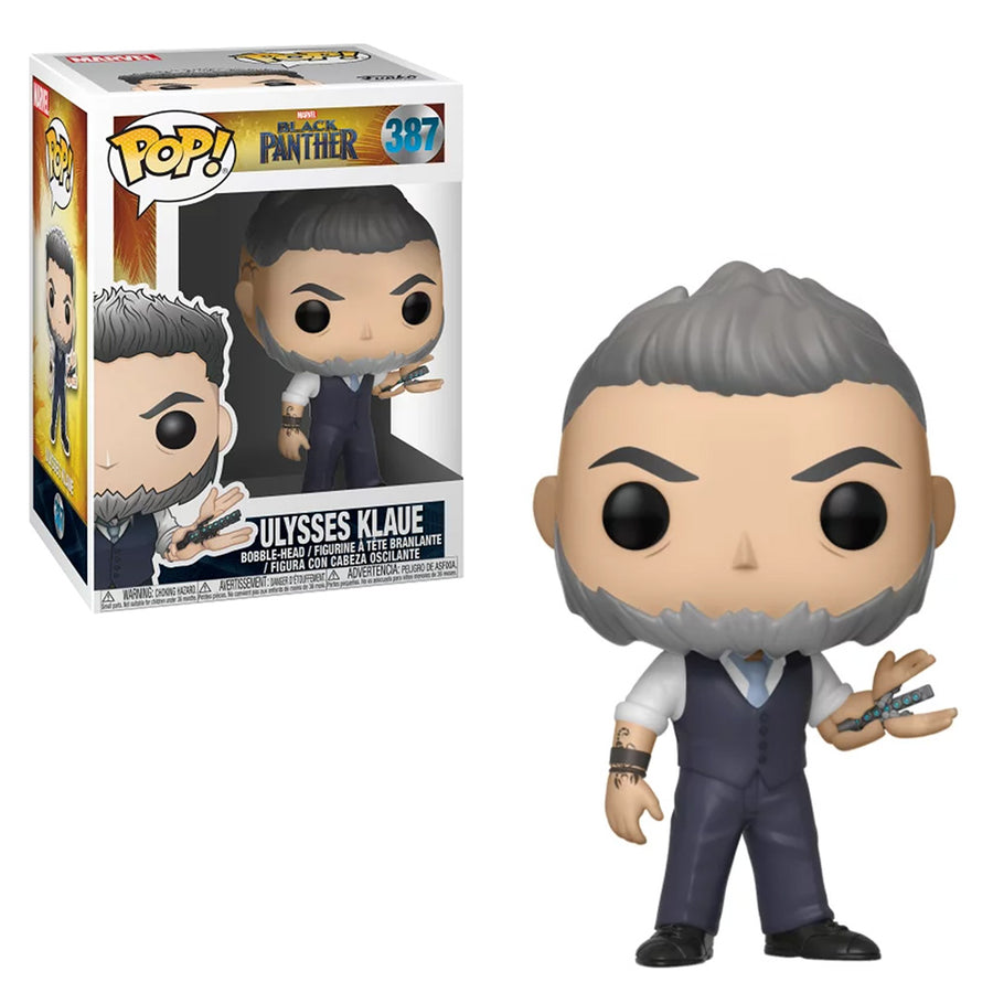 FUNKO POP MARVEL BLACK PANTHER - ULYSSES KLAUE 387 BRINDE