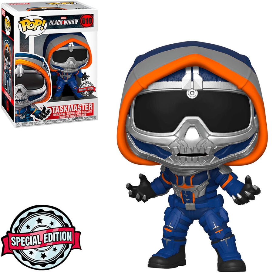 FUNKO POP MARVEL BLACK WIDOW EXCLUSIVE - TASKMASTER 610 BRINDE