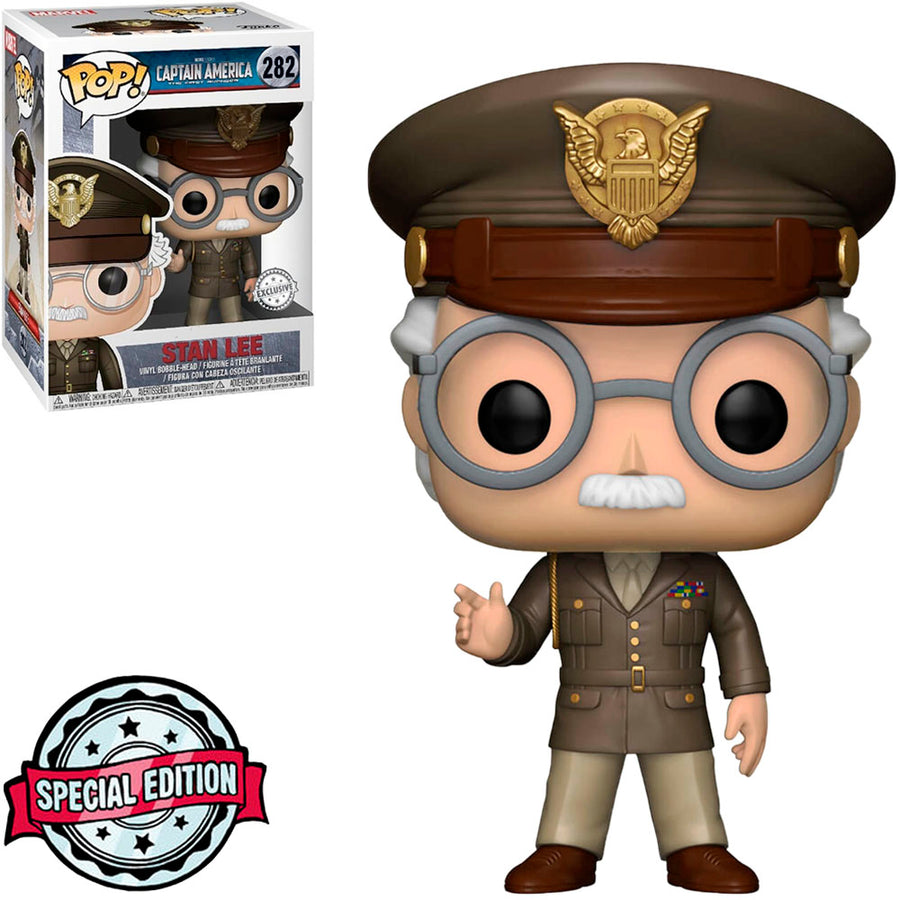 FUNKO POP MARVEL CAPTAIN AMERICA: THE FIRST AVENGER EXCLUSIVE - STAN LEE (GENERAL) 283 BRINDE