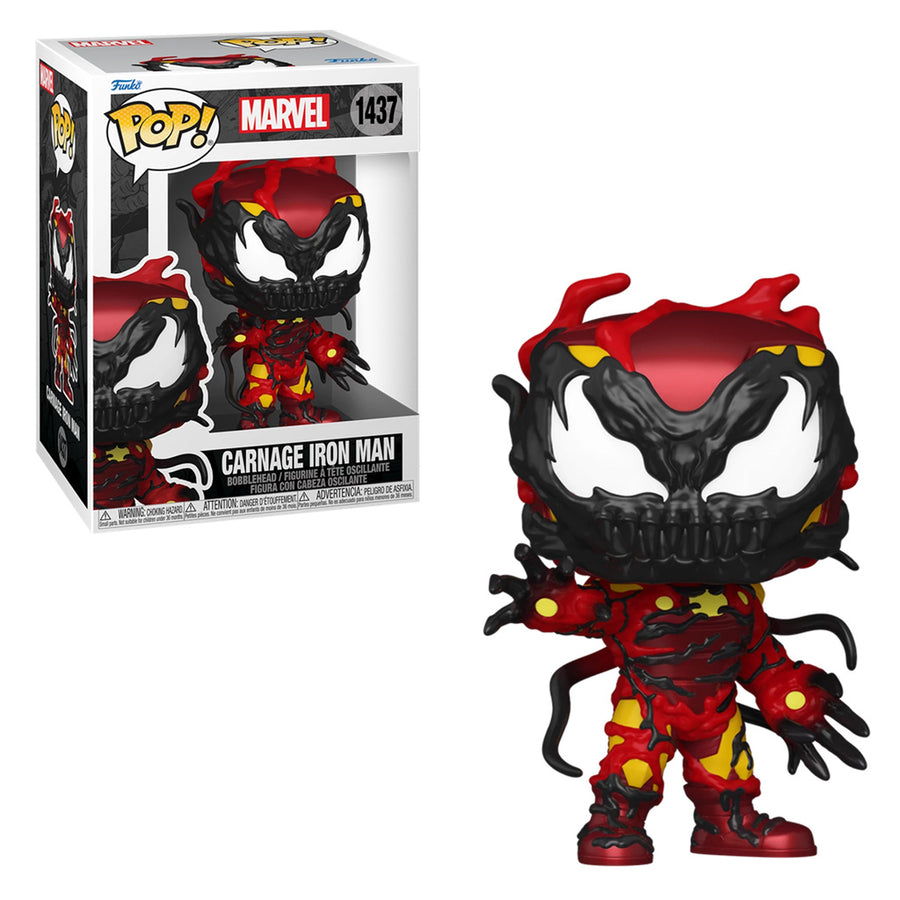 FUNKO POP MARVEL: CARNAGEIZED - CARNAGE IRON MAN 1437 BRINDE