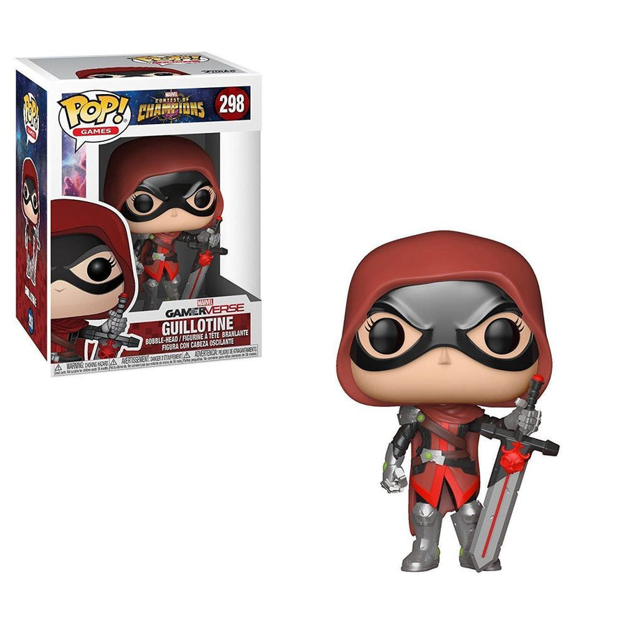 FUNKO POP MARVEL CONTEST OF CHAMPIONS - GUILLOTINE 298 BRINDE