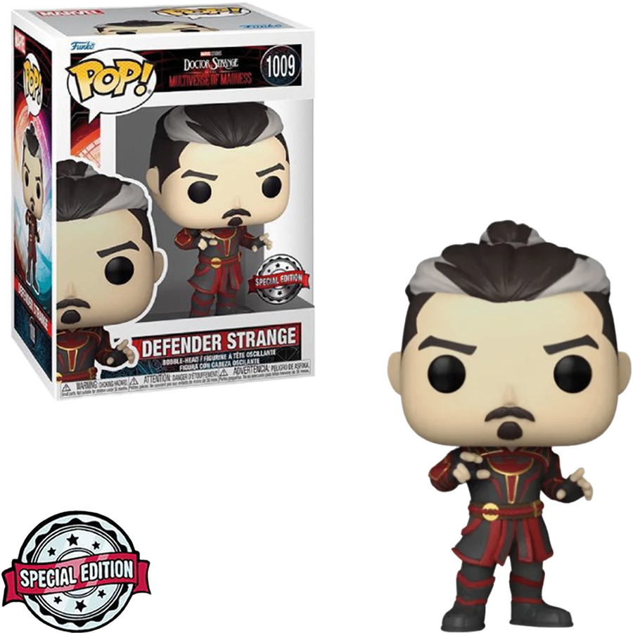 FUNKO POP MARVEL DOCTOR STRANGE IN THE MULTIVERSE OF MADNESS EXCLUSIVE - DEFENDER STRANGE 1009 BRINDE