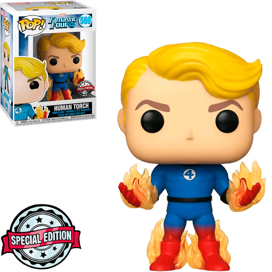 FUNKO POP MARVEL FANTASTIC FOUR EXCLUSIVE - HUMAN TORCH 569