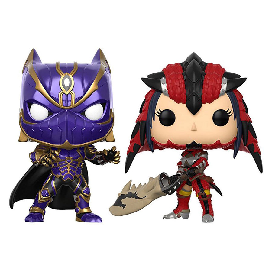 FUNKO POP MARVEL GAMERVERSE MARVEL VS CAPCOM - BLACK PANTHER VS MONSTER HUNTER 2PACK