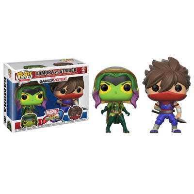FUNKO POP MARVEL GAMERVERSE MARVEL VS CAPCOM - GAMORA VS STRIDER 2PACK