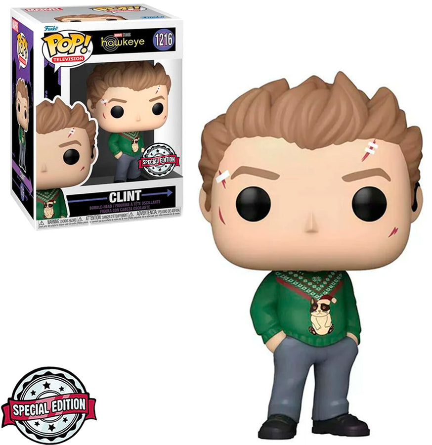 FUNKO POP MARVEL HAWKEYE EXCLUSIVE - CLINT 1216 BRINDE