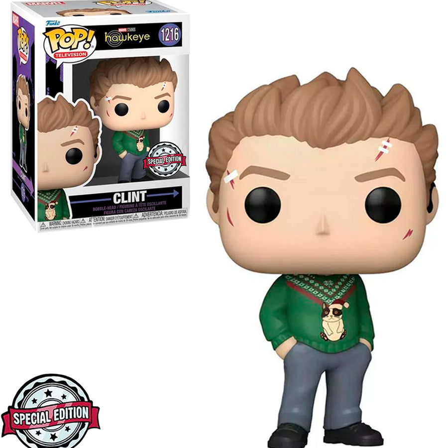FUNKO POP MARVEL HAWKEYE EXCLUSIVE - CLINT 1216 BRINDE
