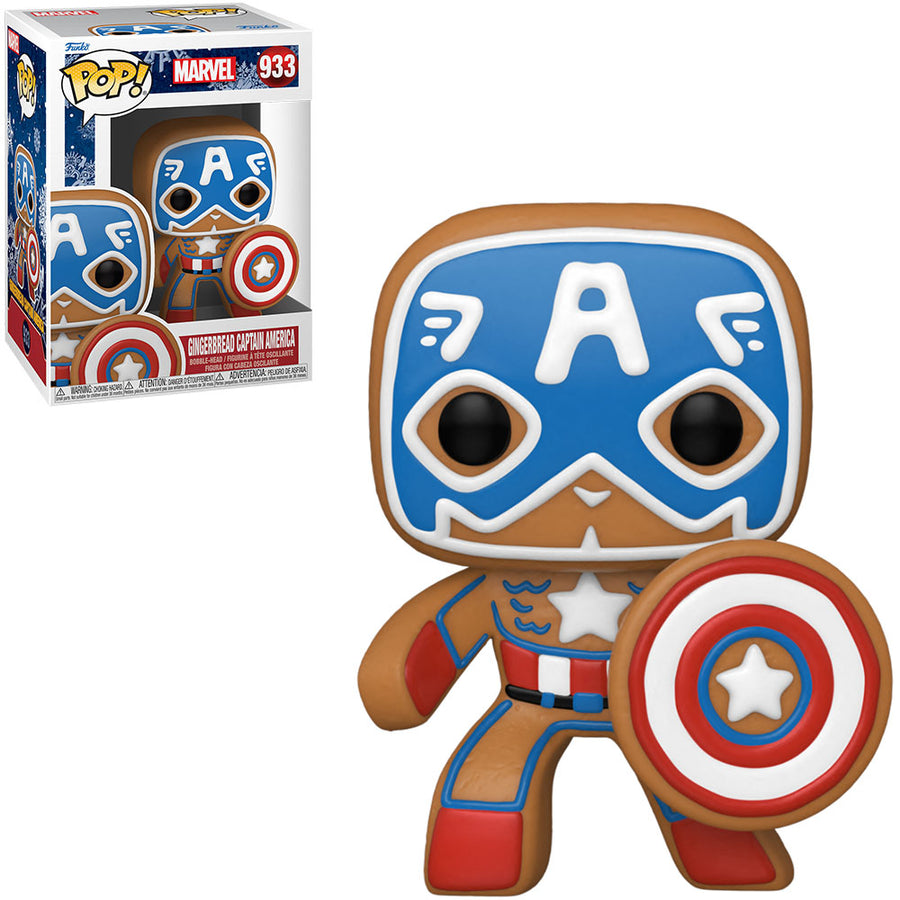 FUNKO POP MARVEL HOLIDAY - GINGERBREAD CAPTAIN AMERICA 933