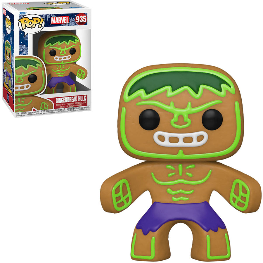 FUNKO POP MARVEL HOLIDAY - GINGERBREAD HULK 935 BRINDE