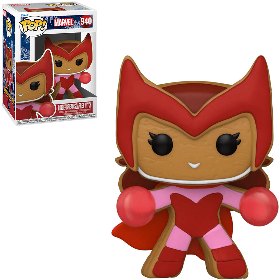 FUNKO POP MARVEL HOLIDAY - GINGERBREAD SCARLET WITCH 940 BRINDE