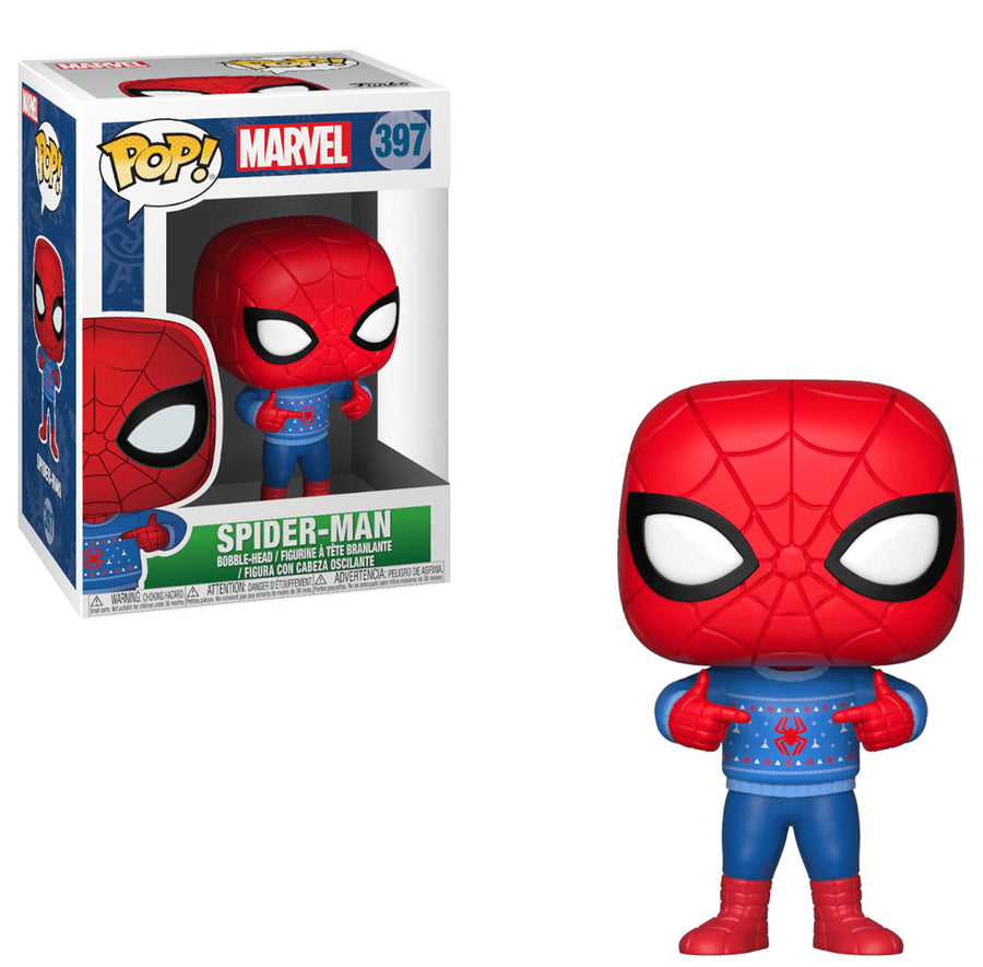 FUNKO POP MARVEL HOLIDAY - SPIDER-MAN 397 BRINDE