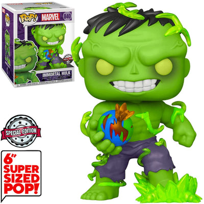FUNKO POP MARVEL EXCLUSIVE - IMMORTAL HULK 840 (SUPER SIZED 6")