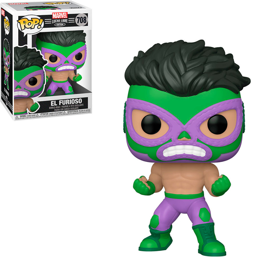 FUNKO POP MARVEL LUCHA LIBRE EDITION - EL FURIOSO 708 BRINDE