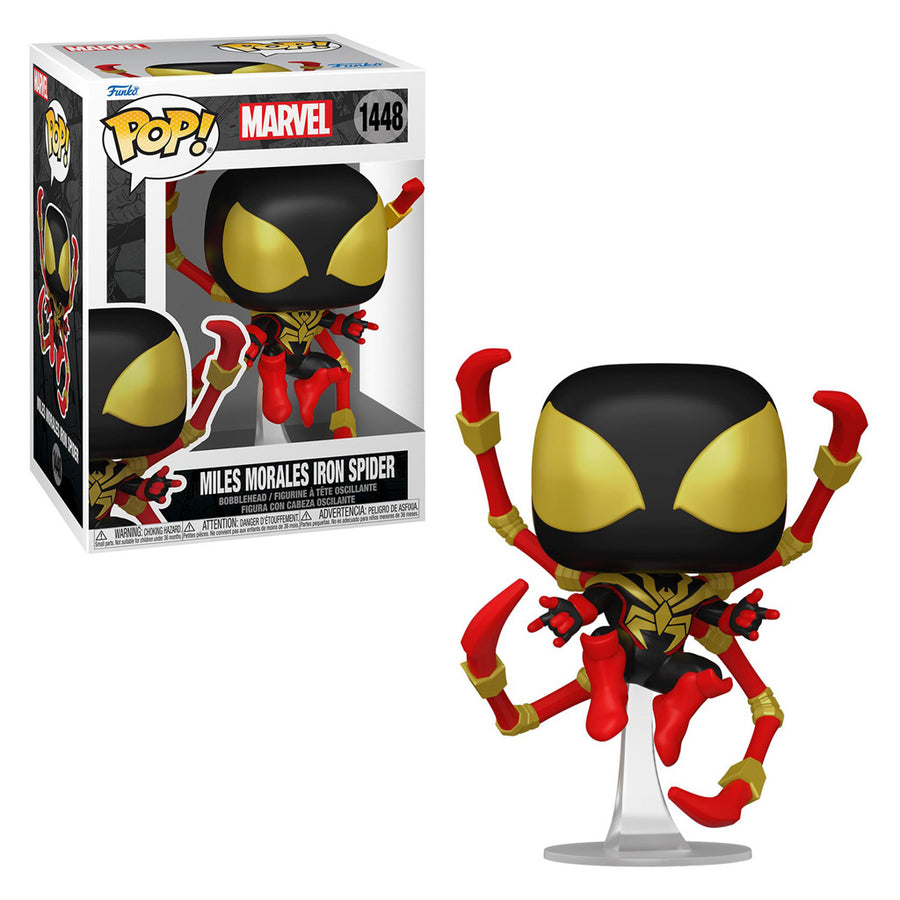 FUNKO POP MARVEL - MILES MORALES IRON SPIDER 1448 BRINDE
