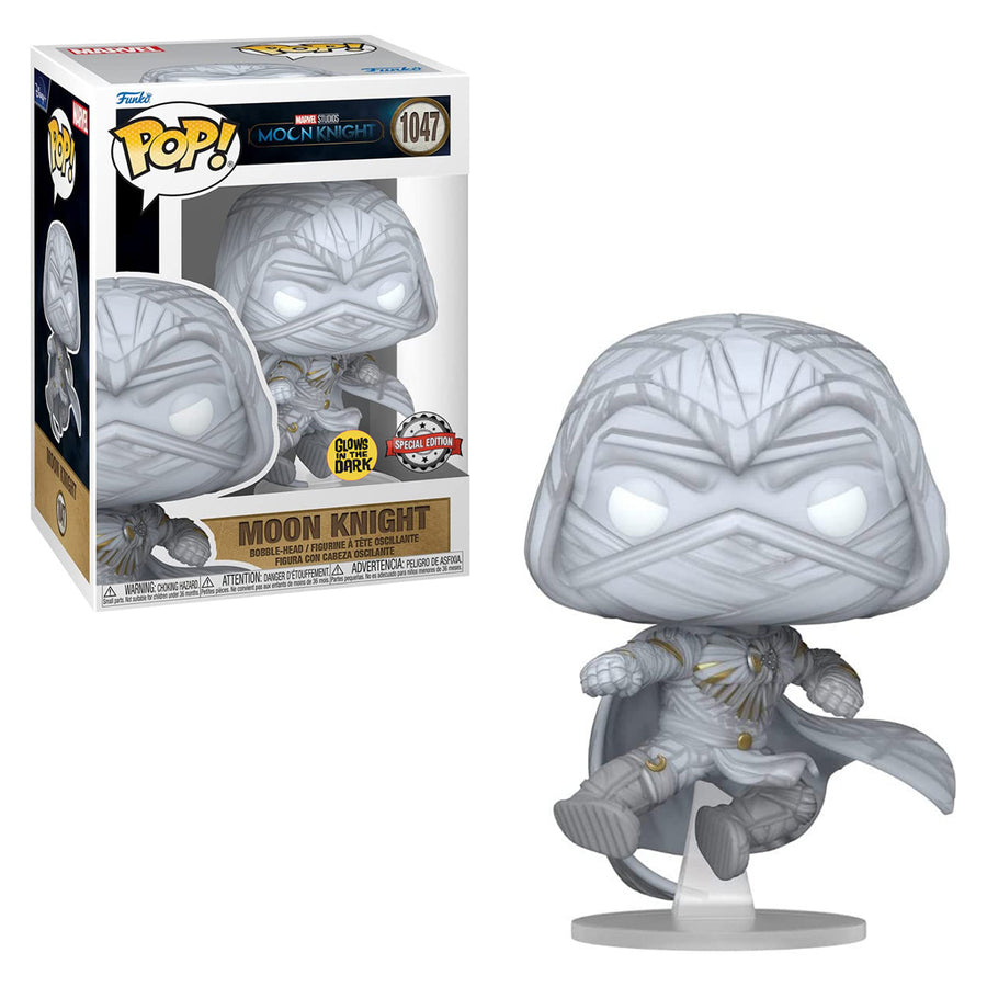 FUNKO POP MARVEL - MOON KNIGHT 1047 (GLOWS IN THE DARK) BRINDE